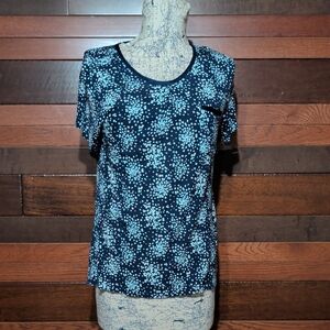 Midnight Women's Blue Patterned Top